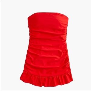 J. Crew sassy, hot red swim dress size 6 Small